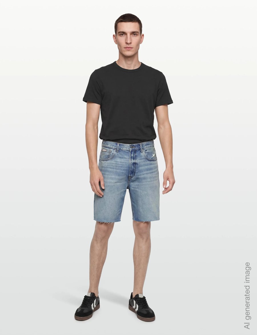 Calvin Klein Jeans - 90S SHORT LT BLUE WAVE - jorts - lt blue wave - 0