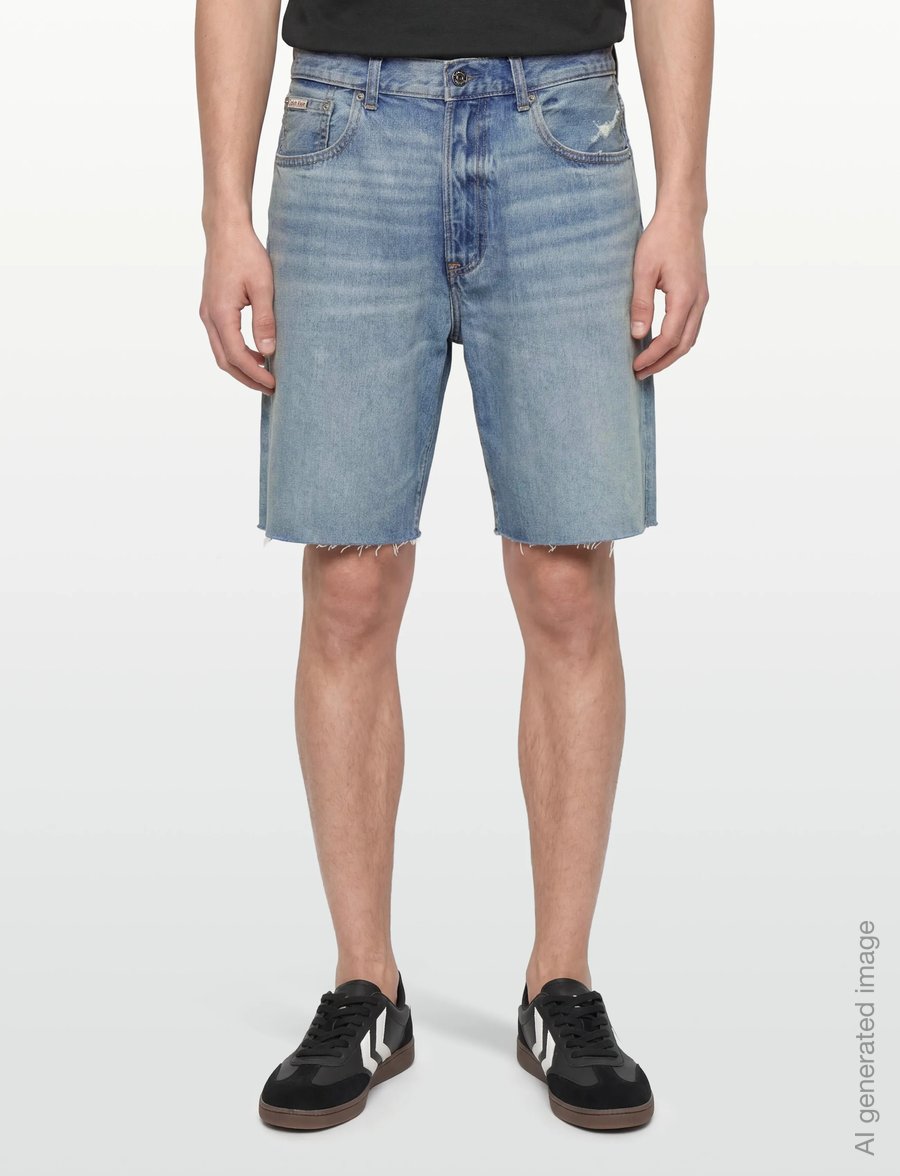 Calvin Klein Jeans - 90S SHORT LT BLUE WAVE - jorts - lt blue wave - 3