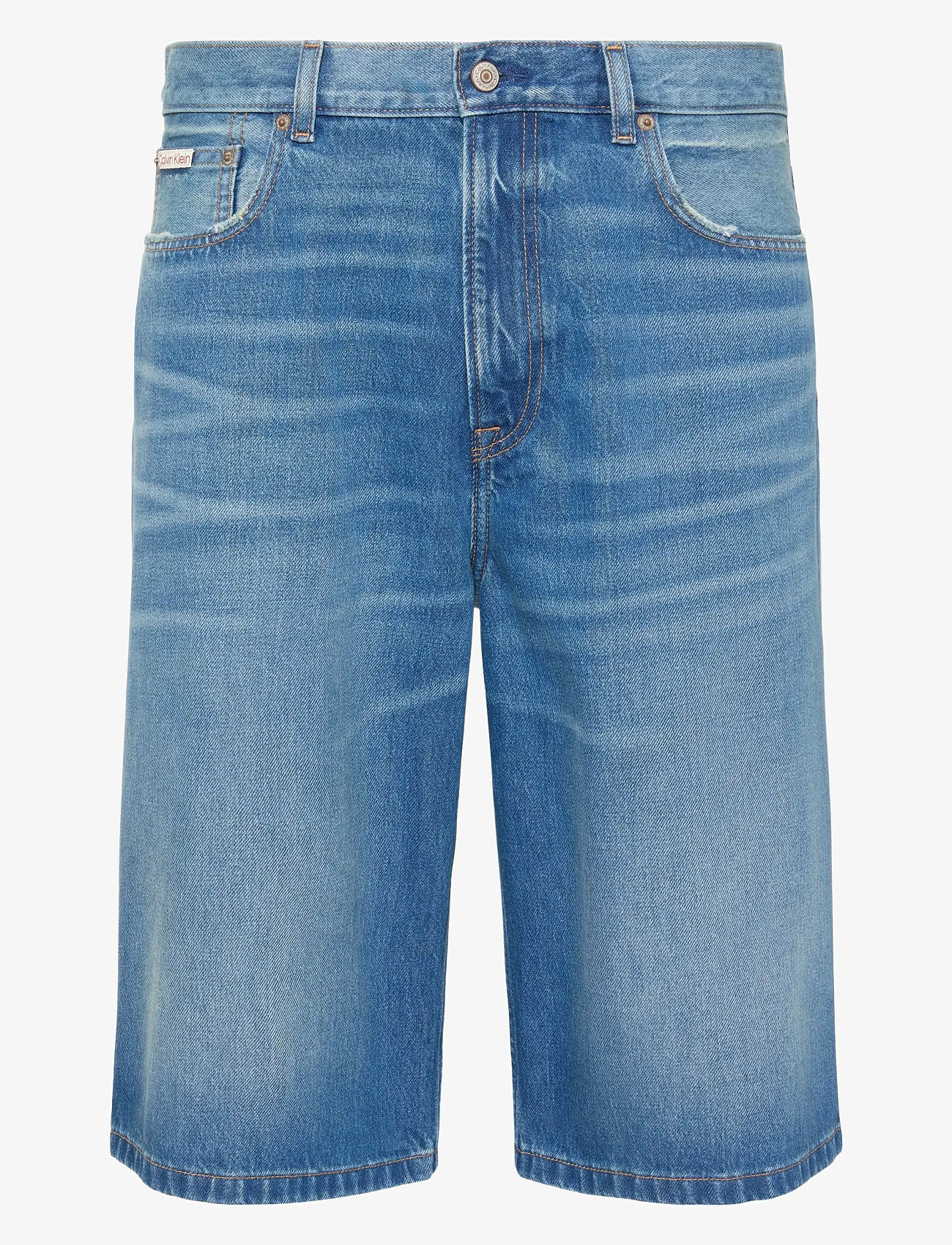 Calvin Klein Jeans - LONG SHORT WASHED EMERALD - jorts - washed emerald - 0