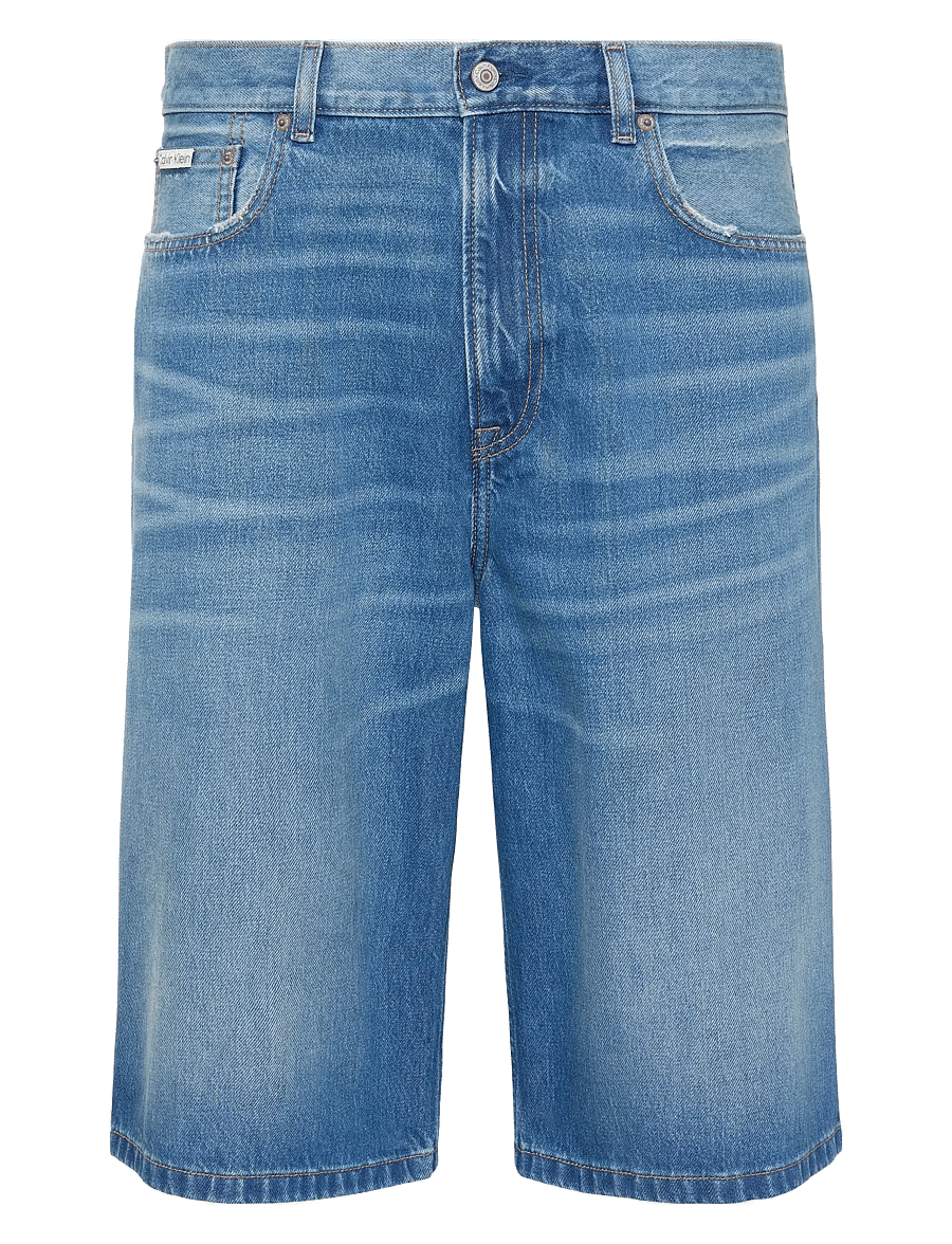 Calvin Klein Jeans - LONG SHORT WASHED EMERALD - lühikesed teksapüksid - washed emerald - 0