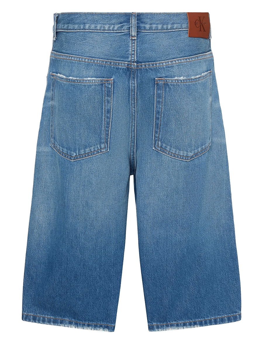 Calvin Klein Jeans - LONG SHORT WASHED EMERALD - lühikesed teksapüksid - washed emerald - 1