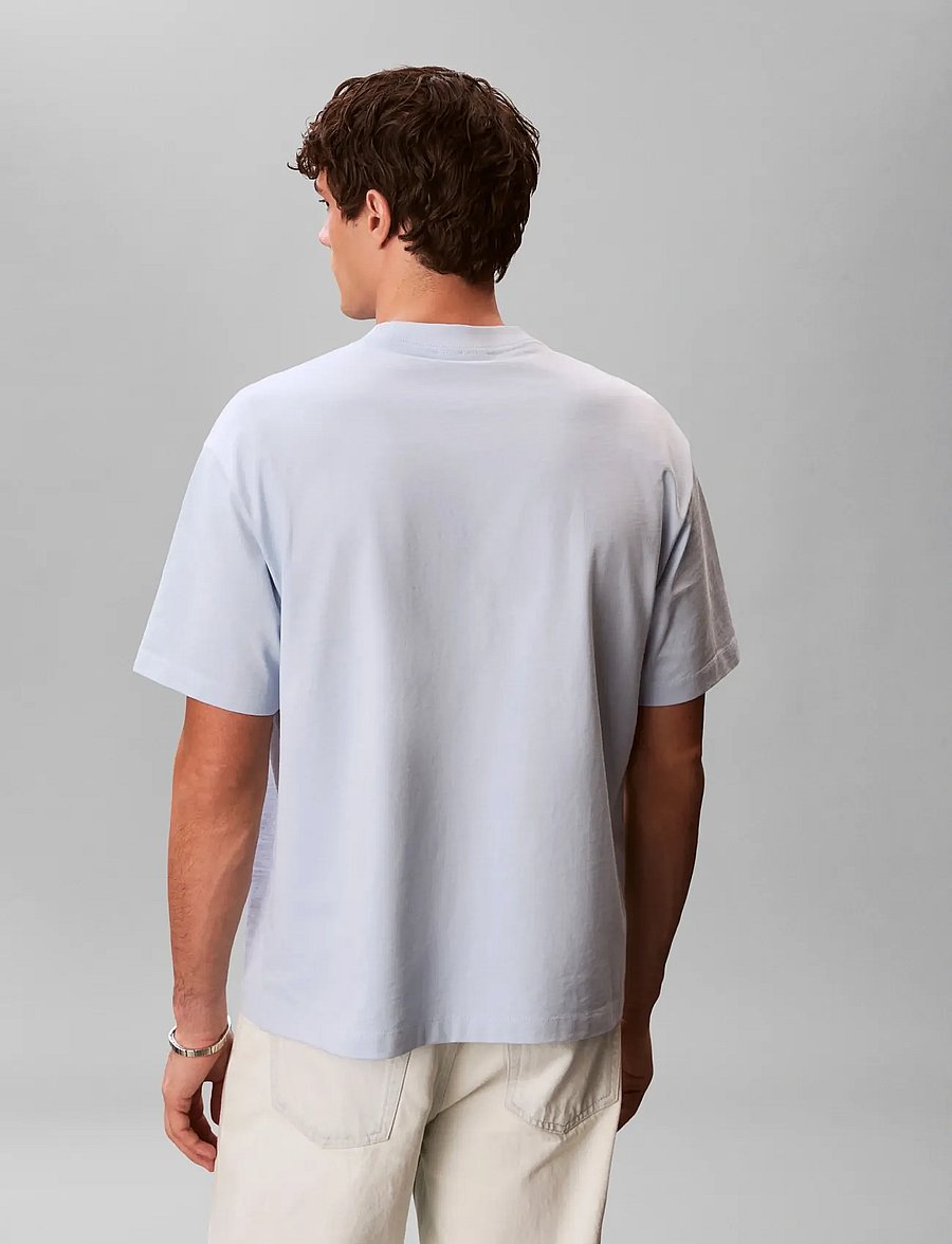 Calvin Klein Jeans - SS 16S ELEVATED MONOLOGO TEE - kurzärmelig - breezy blue - 2