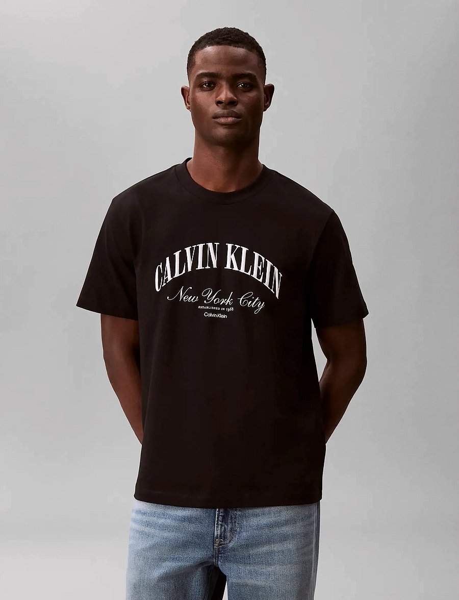 Calvin Klein Jeans - 20S MARCH GRAPHIC SEASONAL FASHI - short-sleeved t-shirts - black - 3