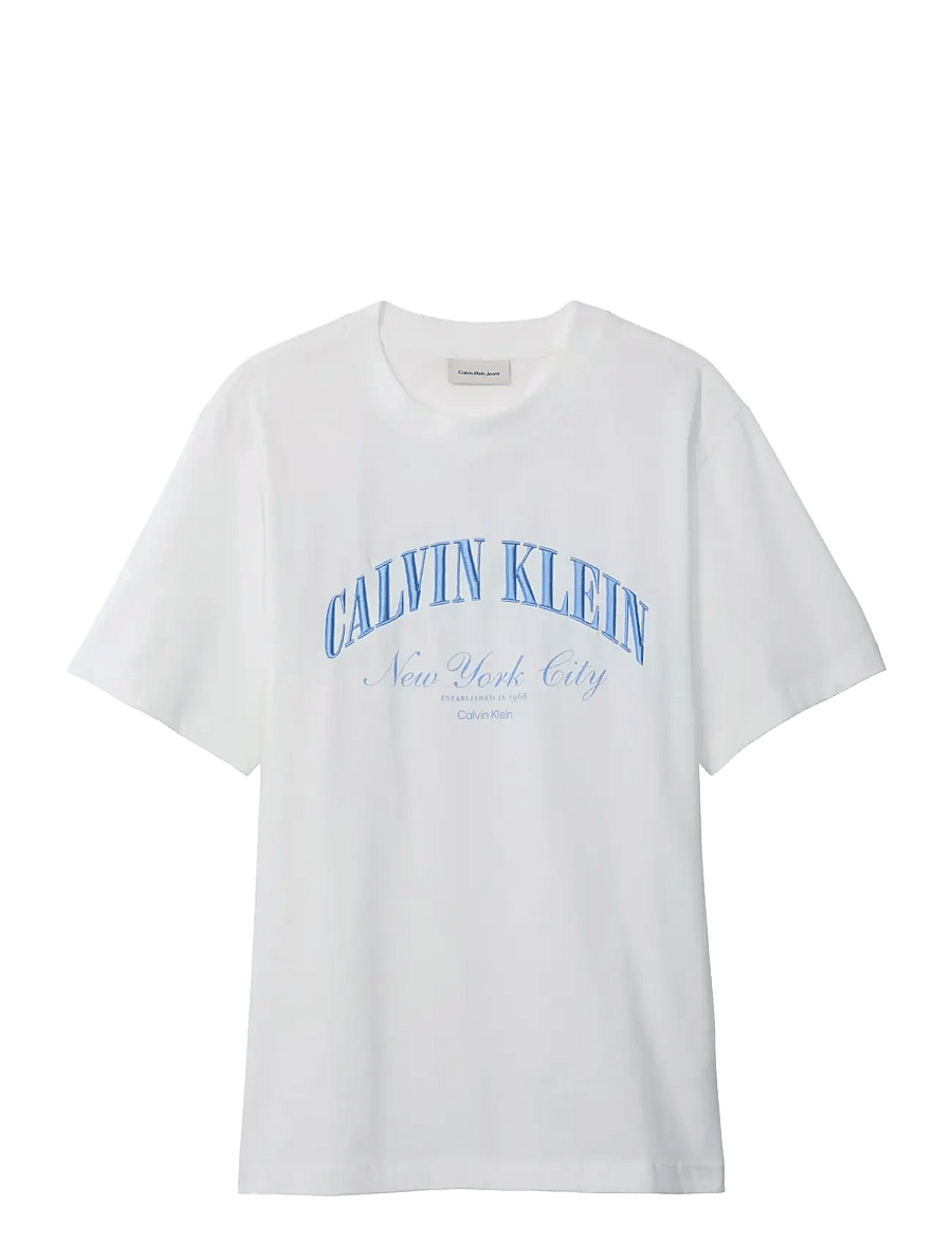 Calvin Klein Jeans - 20S MARCH GRAPHIC SEASONAL FASHI - lühikeste varrukatega t-särgid - bright white - 1