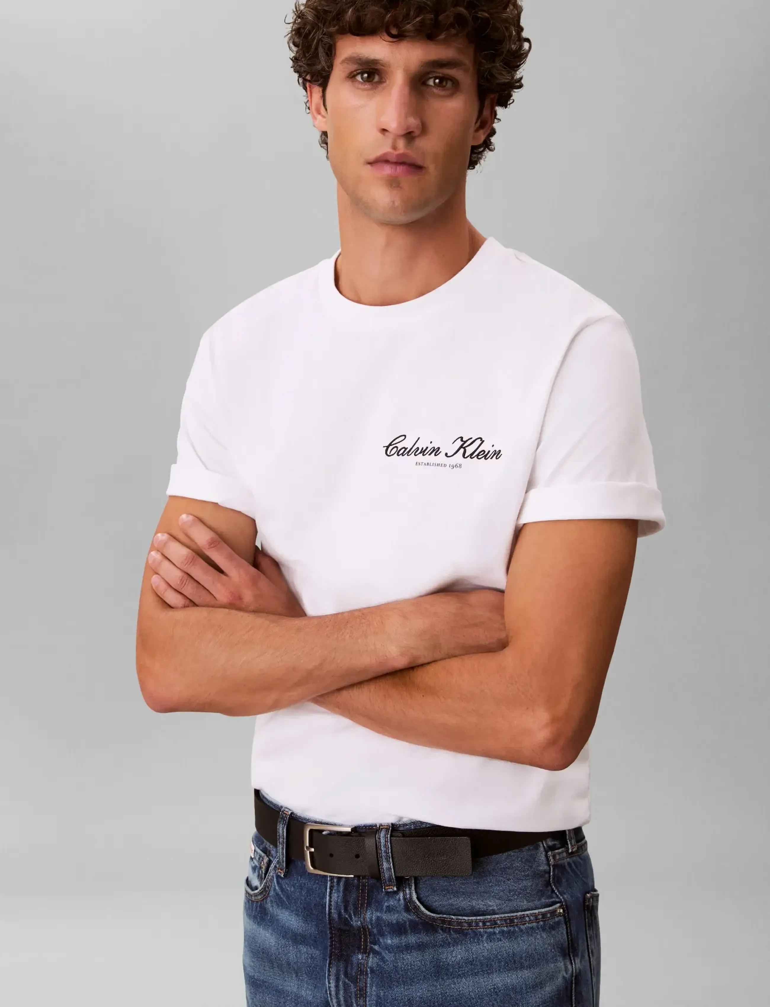 Calvin Klein Jeans - 20S MARCH GRAPHIC SEASONAL FASHI - kortærmede t-shirts - bright white - 5