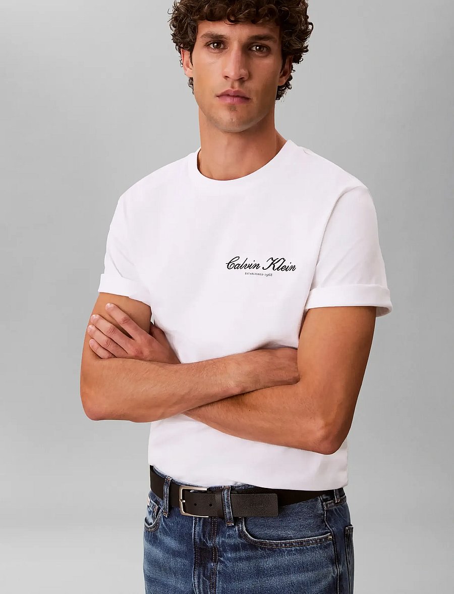 Calvin Klein Jeans - 20S MARCH GRAPHIC SEASONAL FASHI - short-sleeved t-shirts - bright white - 5