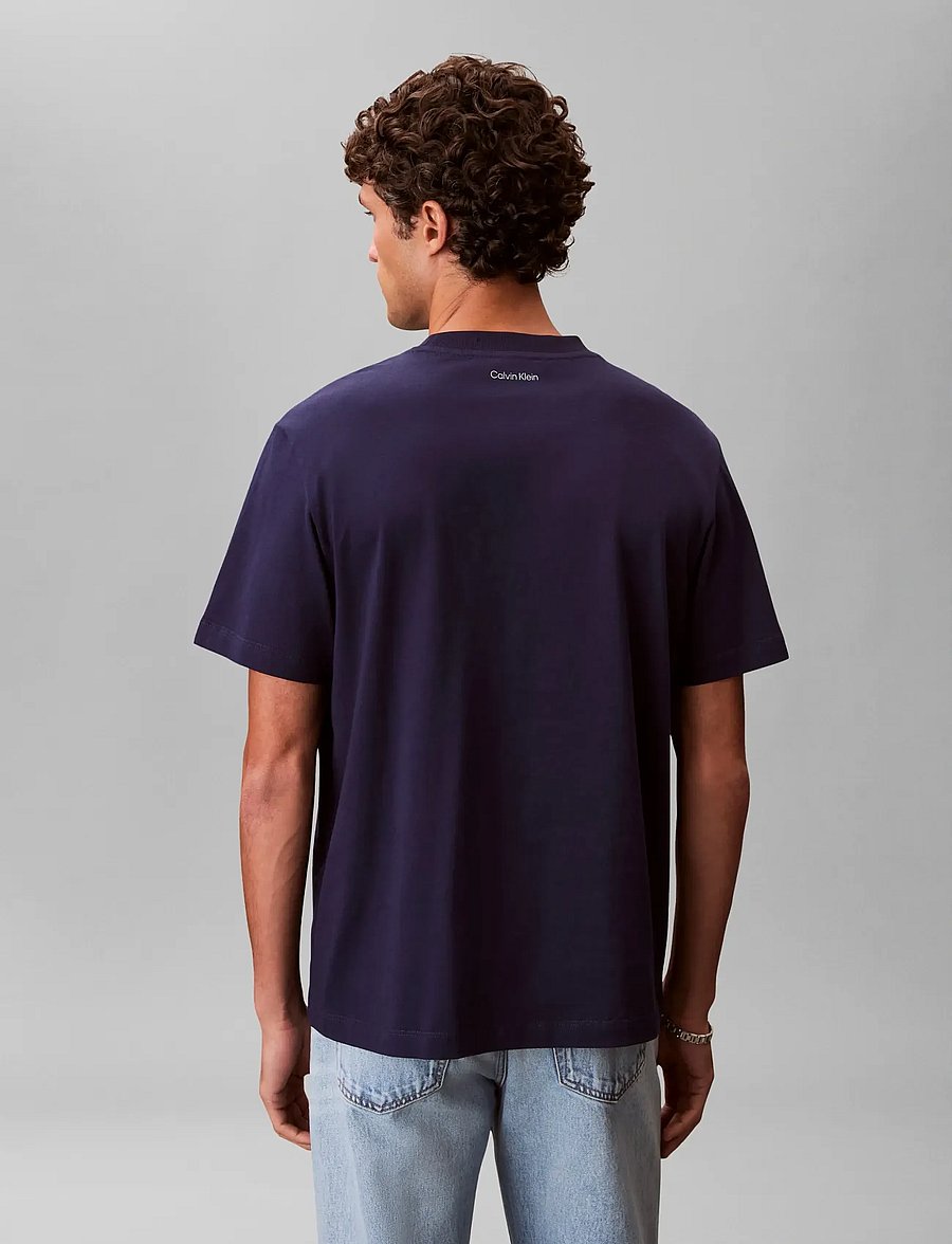 Calvin Klein Jeans - 20S MARCH GRAPHIC SEASONAL FASHI - short-sleeved t-shirts - evening blue - 2