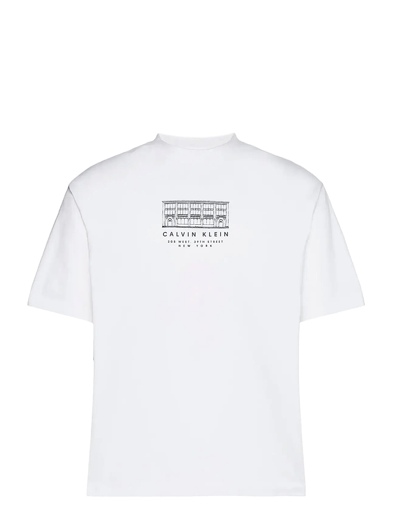 Calvin Klein Jeans - 16S MARCH GRAPHIC SEASONAL FASHI - kortärmade t-shirts - bright white - 1