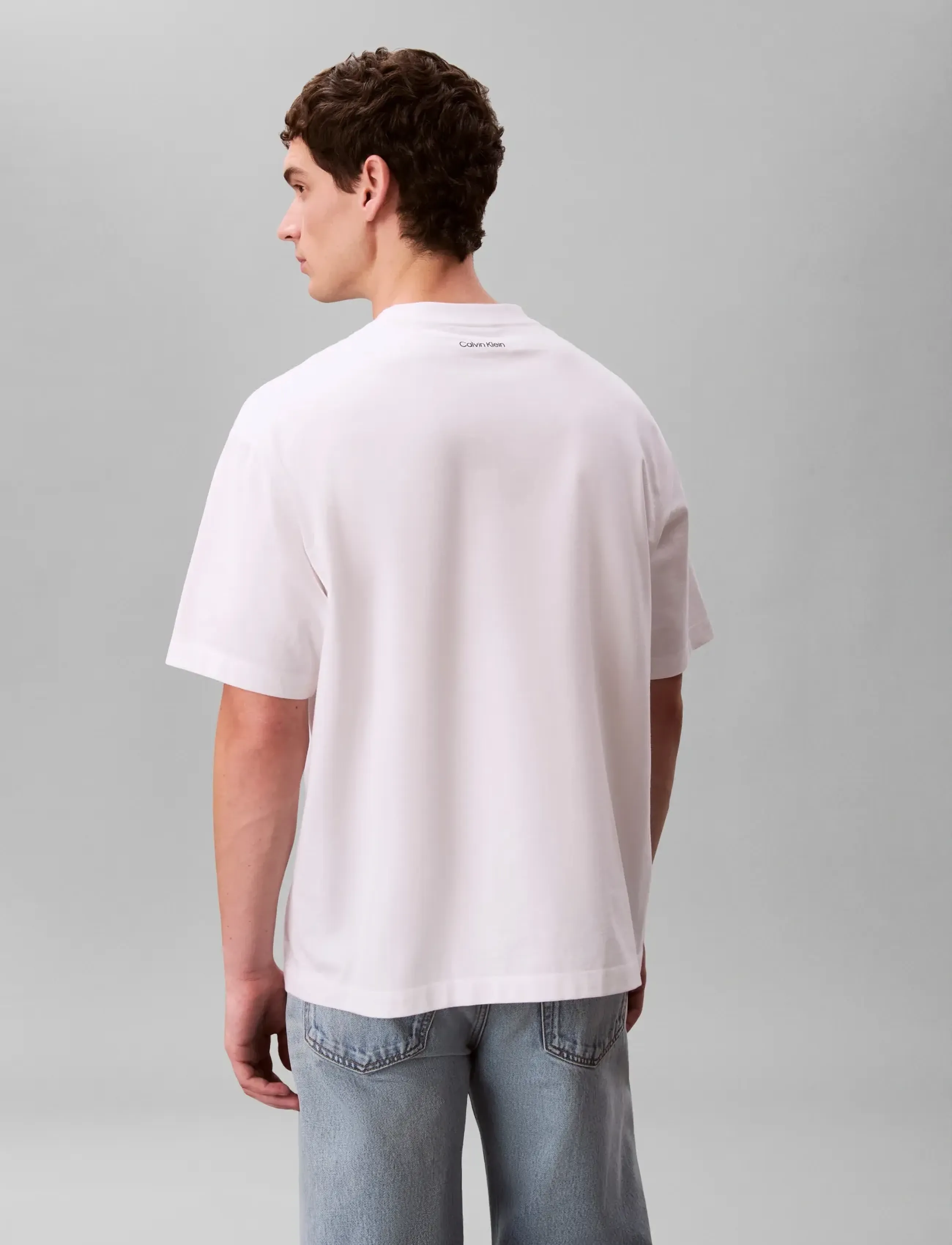 Calvin Klein Jeans - 16S MARCH GRAPHIC SEASONAL FASHI - kortærmede t-shirts - bright white - 2