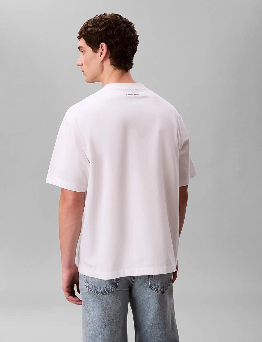 Calvin Klein Jeans - 16S MARCH GRAPHIC SEASONAL FASHI - kurzärmelige t-shirts - bright white - 2