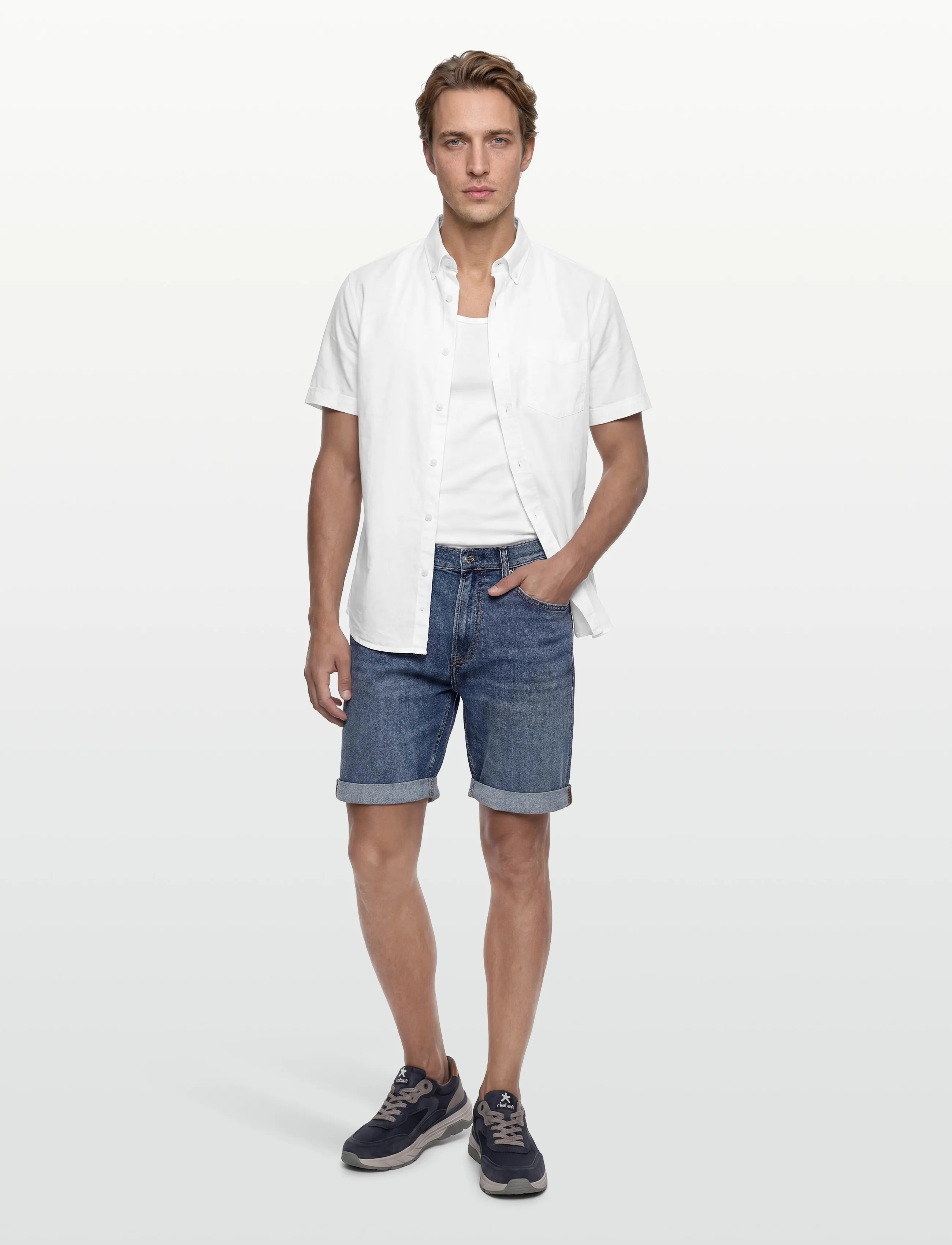 Calvin Klein Jeans SLIM HAMPTON SHORT - Shorts - HAMPTON / blue