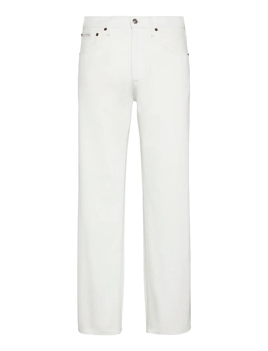 Calvin Klein Jeans - 90S STRAIGHT CHALK WHITE JEAN - regular jeans - chalk white - 1
