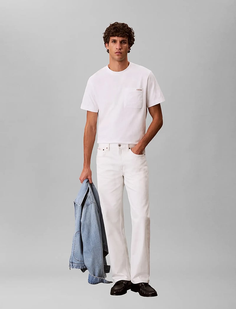 Calvin Klein Jeans - 90S STRAIGHT CHALK WHITE JEAN - regular jeans - chalk white - 0