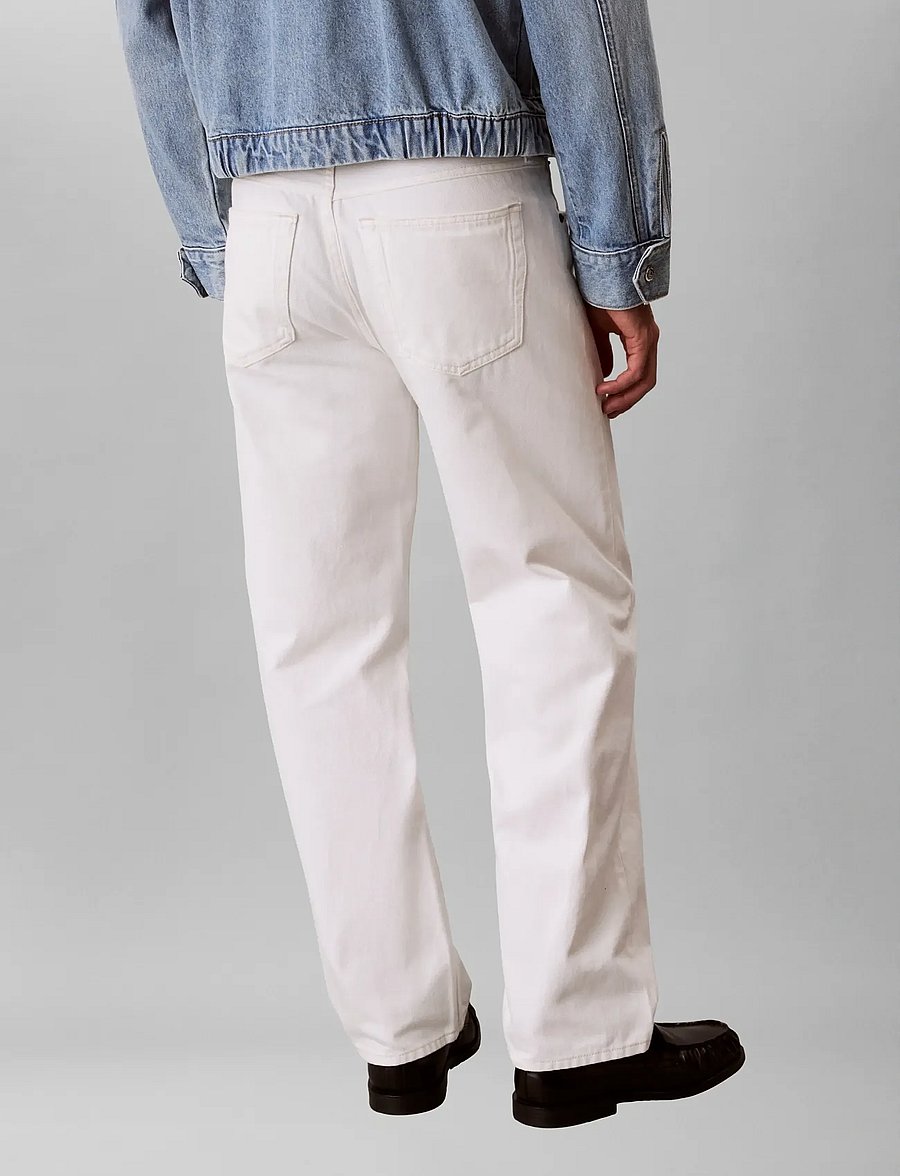 Calvin Klein Jeans - 90S STRAIGHT CHALK WHITE JEAN - regular jeans - chalk white - 2