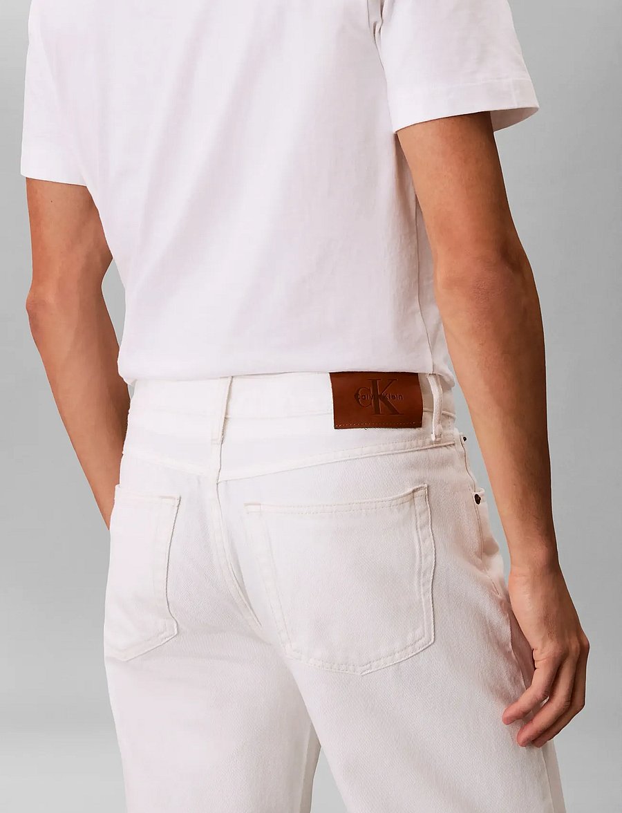 Calvin Klein Jeans - 90S STRAIGHT CHALK WHITE JEAN - regular jeans - chalk white - 4