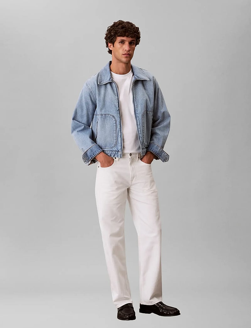 Calvin Klein Jeans - 90S STRAIGHT CHALK WHITE JEAN - regular jeans - chalk white - 5