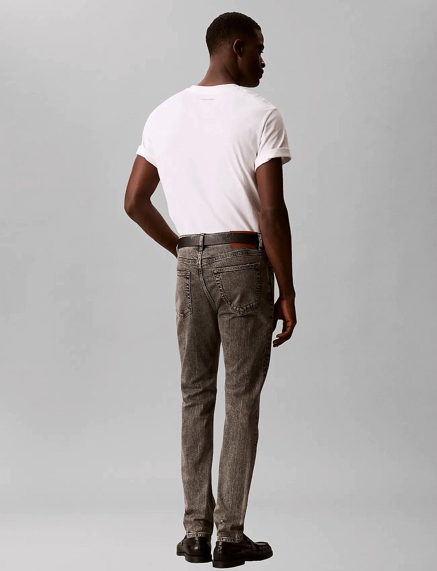 Calvin Klein Jeans - SLIM TAPER OYSTER GREY JEAN - slim jeans - oyster grey - 2