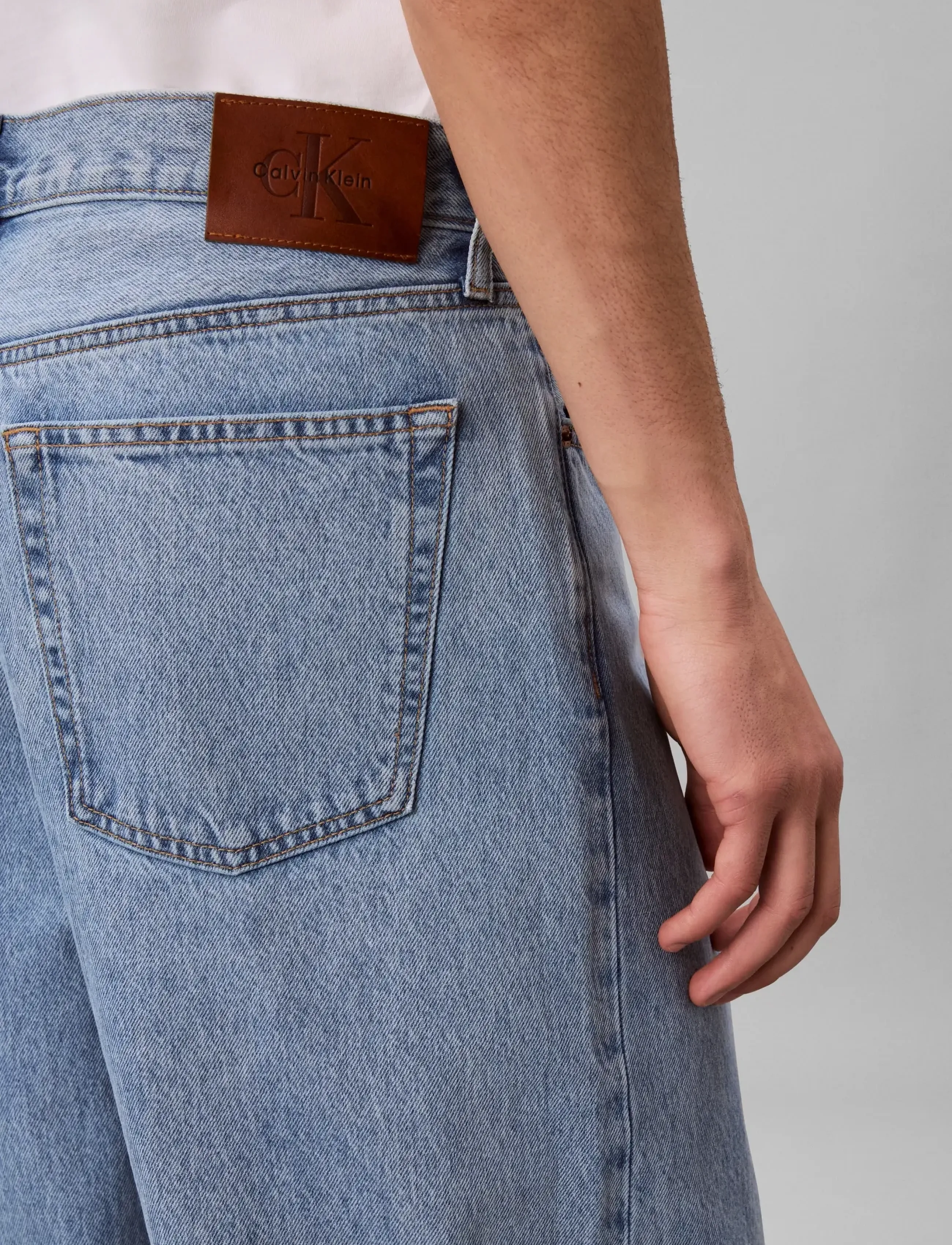Calvin Klein Jeans - BAGGY ADAM LT STONE JEAN - loose jeans - adam lt stone - 4