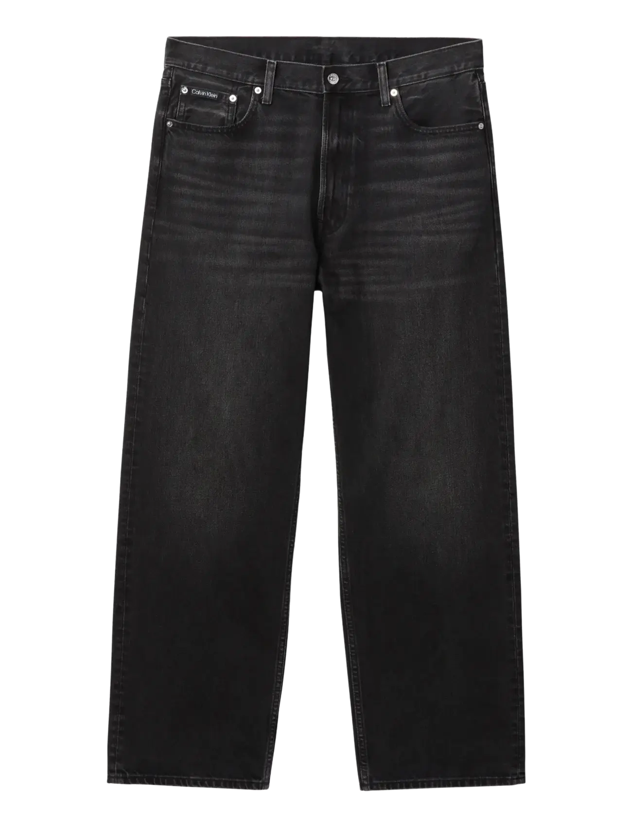 Calvin Klein Jeans BAGGY DUSTCLOUD BLACK JEAN - Drabužiai - DUSTCLOUD BLACK / black