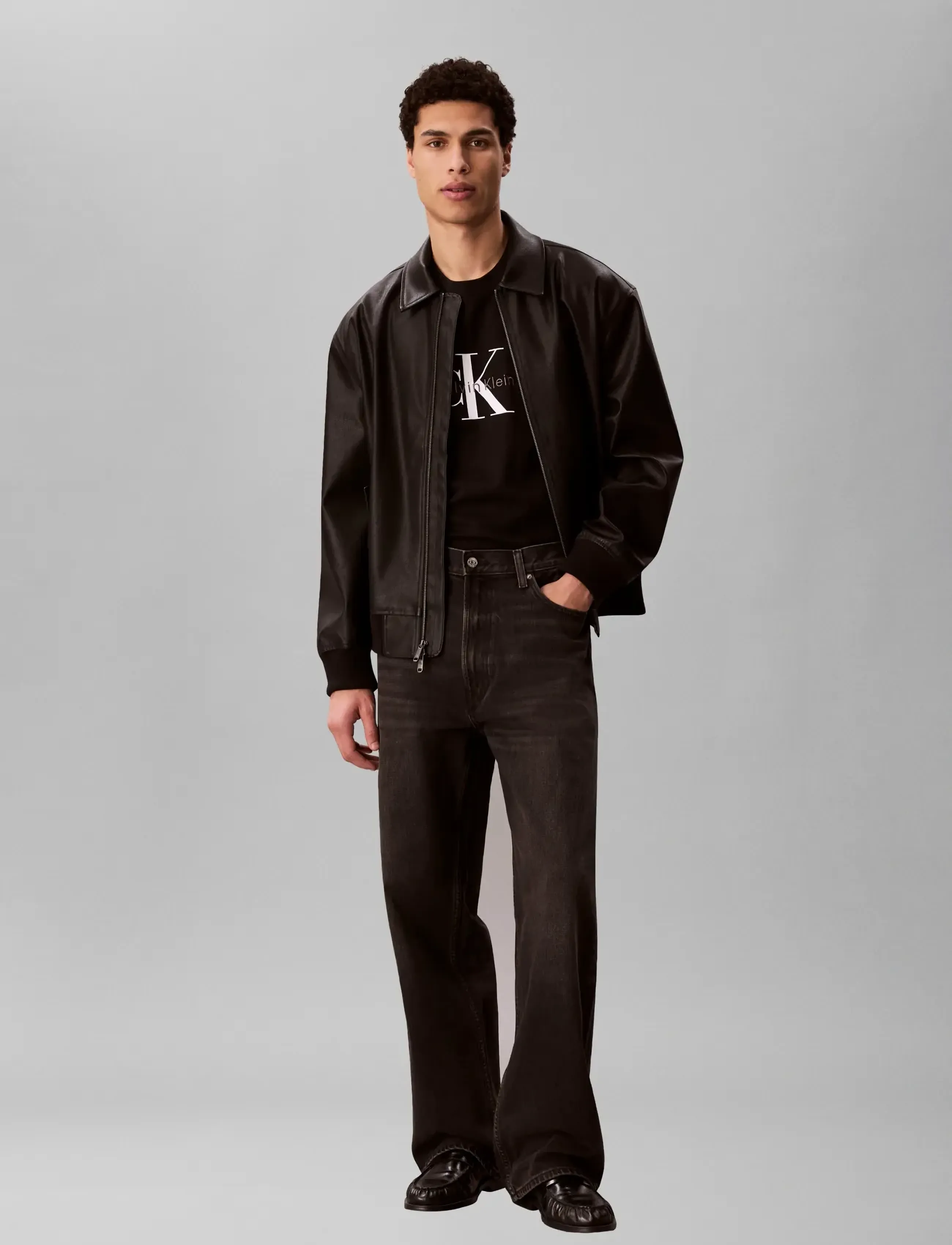 Calvin Klein Jeans - BAGGY DUSTCLOUD BLACK JEAN - loose jeans - dustcloud black - 2