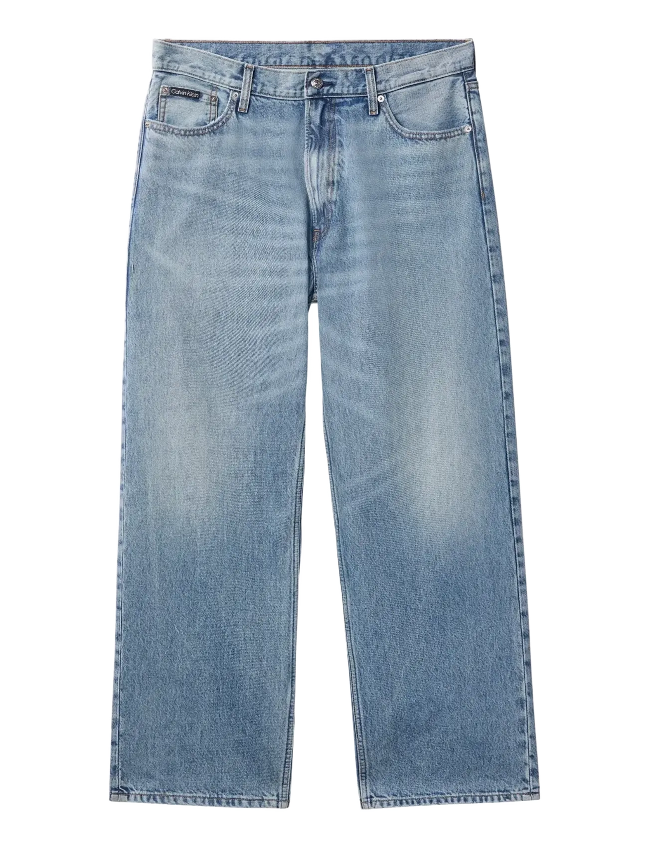 CALVIN KLEIN JEANS Baggy Silber Stream Jean No Dest Blau - 32x32 - Herren