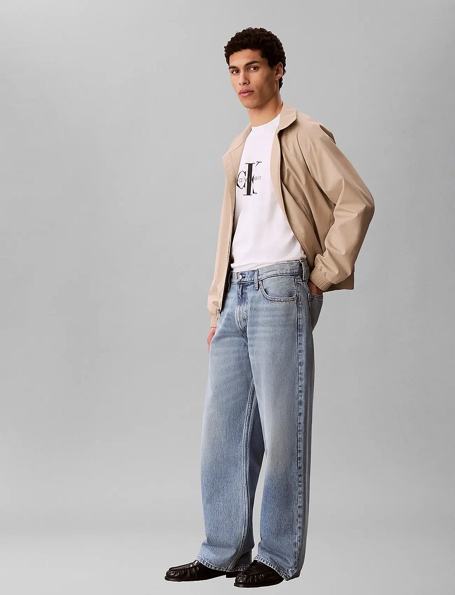 Calvin Klein Jeans - BAGGY SILVER STREAM JEAN NO DEST - loose jeans - silver stream no destroy - 4