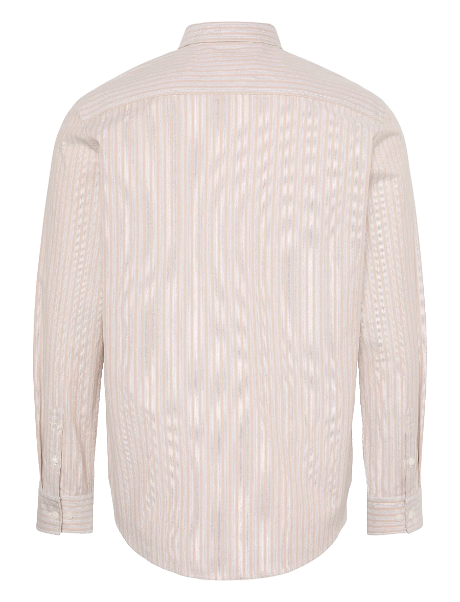 Calvin Klein Jeans - LS YD STRIPE OXFORD CLASSIC SHIR - oxford skjorter - champagne toast - 2