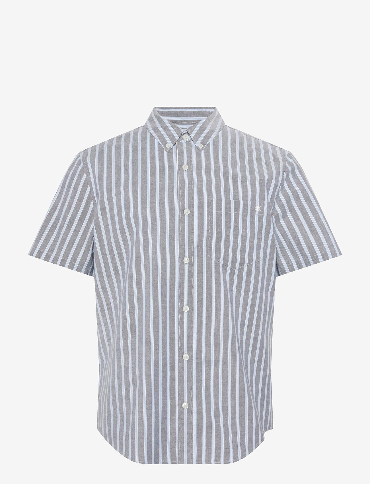 Calvin Klein Jeans - SS YD STRIPE OXFORD CLASSIC SHIR - kurzarmhemden - marina - 1