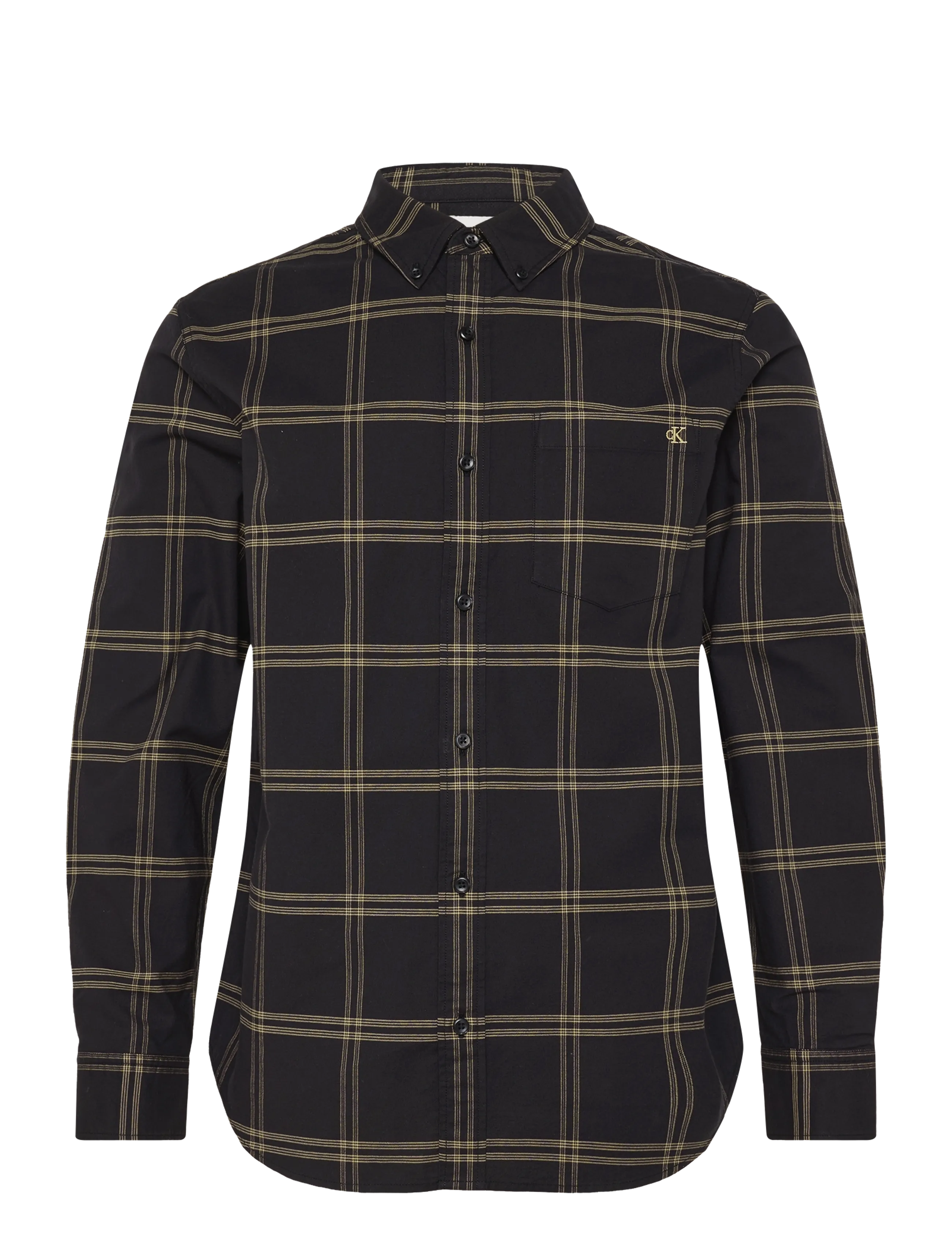 Calvin Klein Jeans LS WINDOWPANE OXFORD CLASSIC SHI - Shirts - BLACK / black