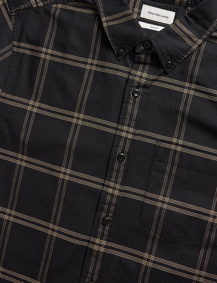 Calvin Klein Jeans - LS WINDOWPANE OXFORD CLASSIC SHI - oxford skjorter - black - 2