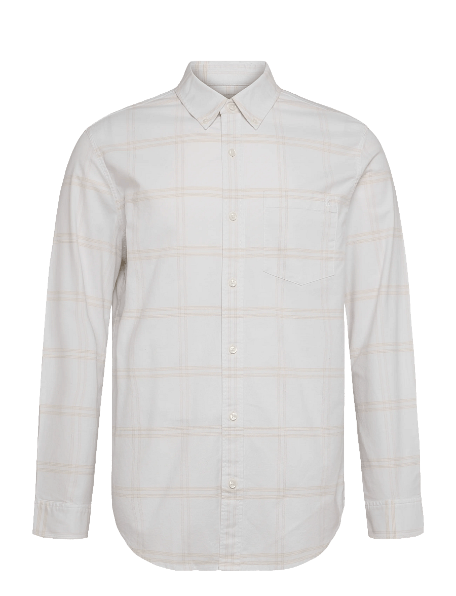 Calvin Klein Jeans - LS WINDOWPANE OXFORD CLASSIC SHI - oxford-hemden - tofu - 0