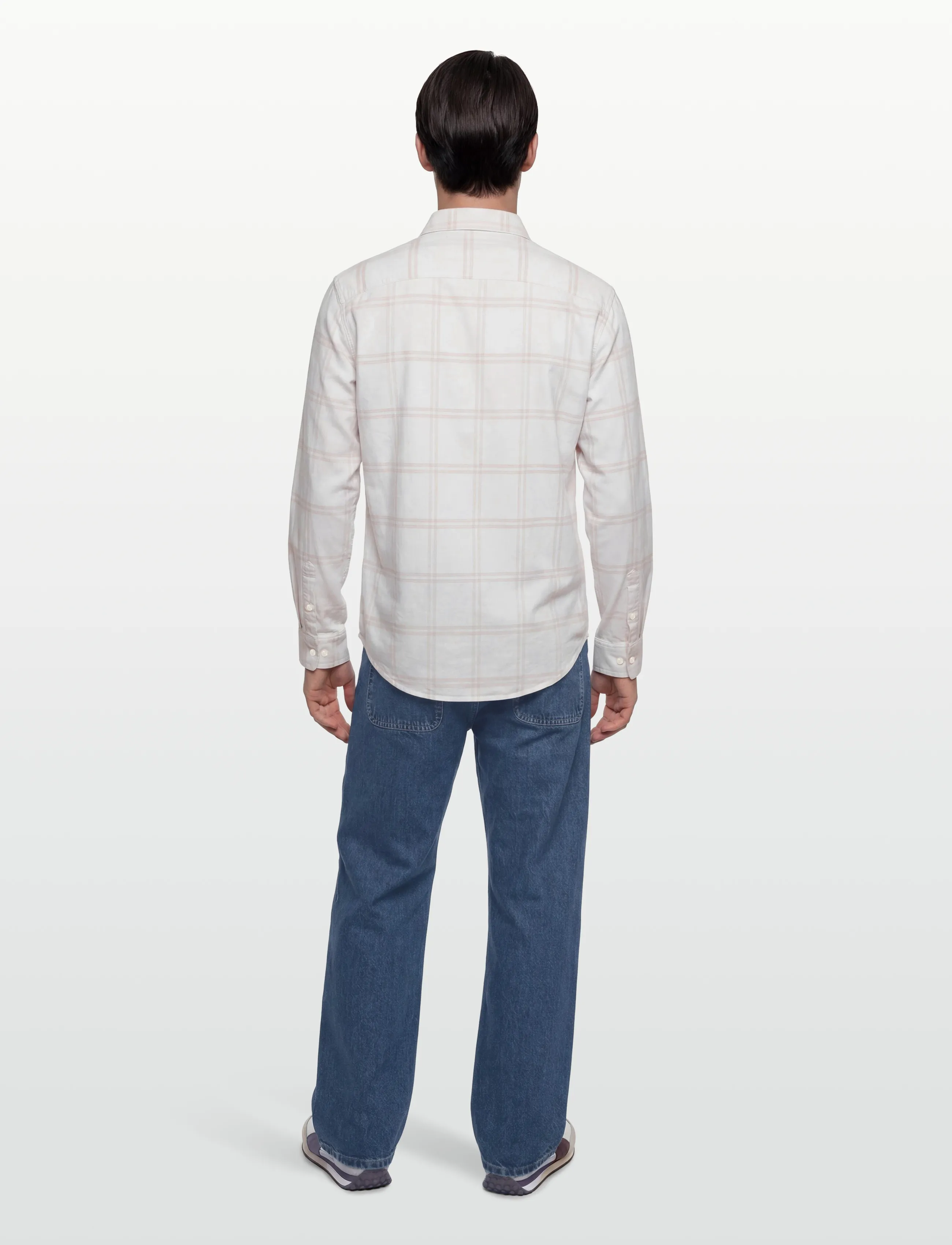 Calvin Klein Jeans - LS WINDOWPANE OXFORD CLASSIC SHI - oxford shirts - tofu - 4