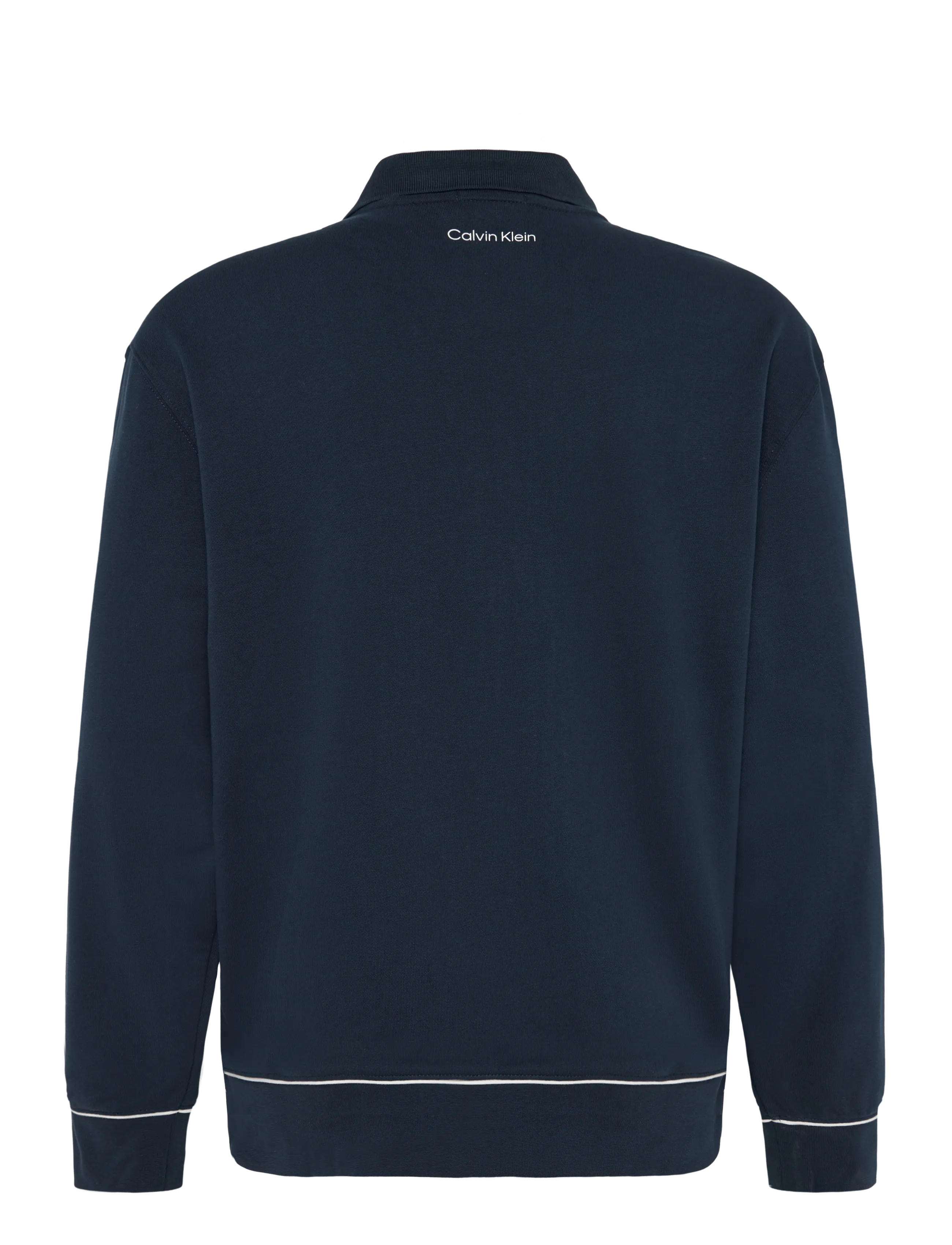 Calvin Klein Jeans - LS 350GSM TERRY PIPED POLO SWEAT - dark sapphire - 1