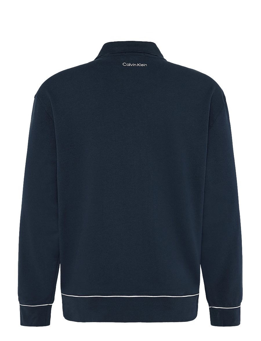 Calvin Klein Jeans - LS 350GSM TERRY PIPED POLO SWEAT - langärmelig - dark sapphire - 1