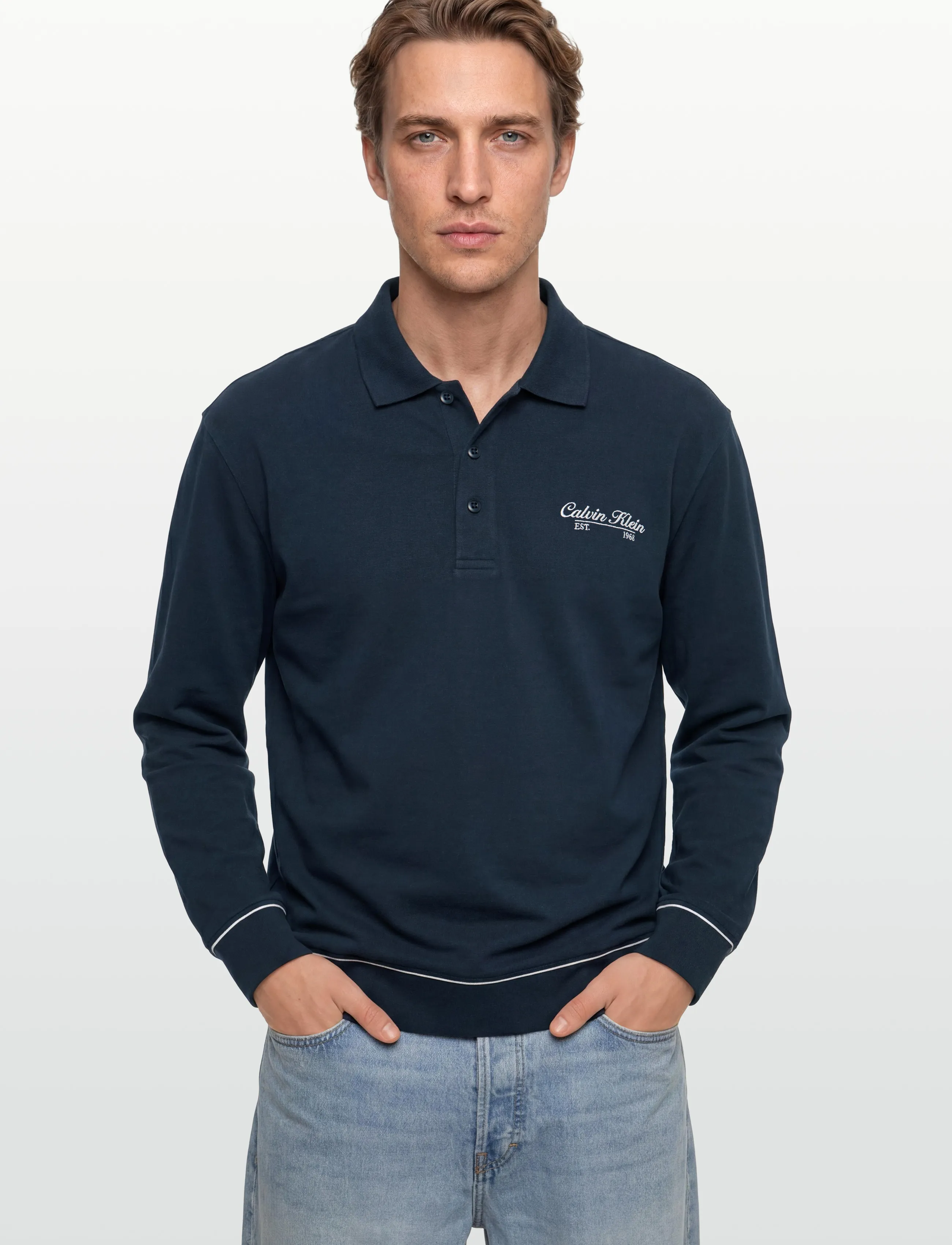 Ls 350Gsm Terry Piped Polo Sweat 2