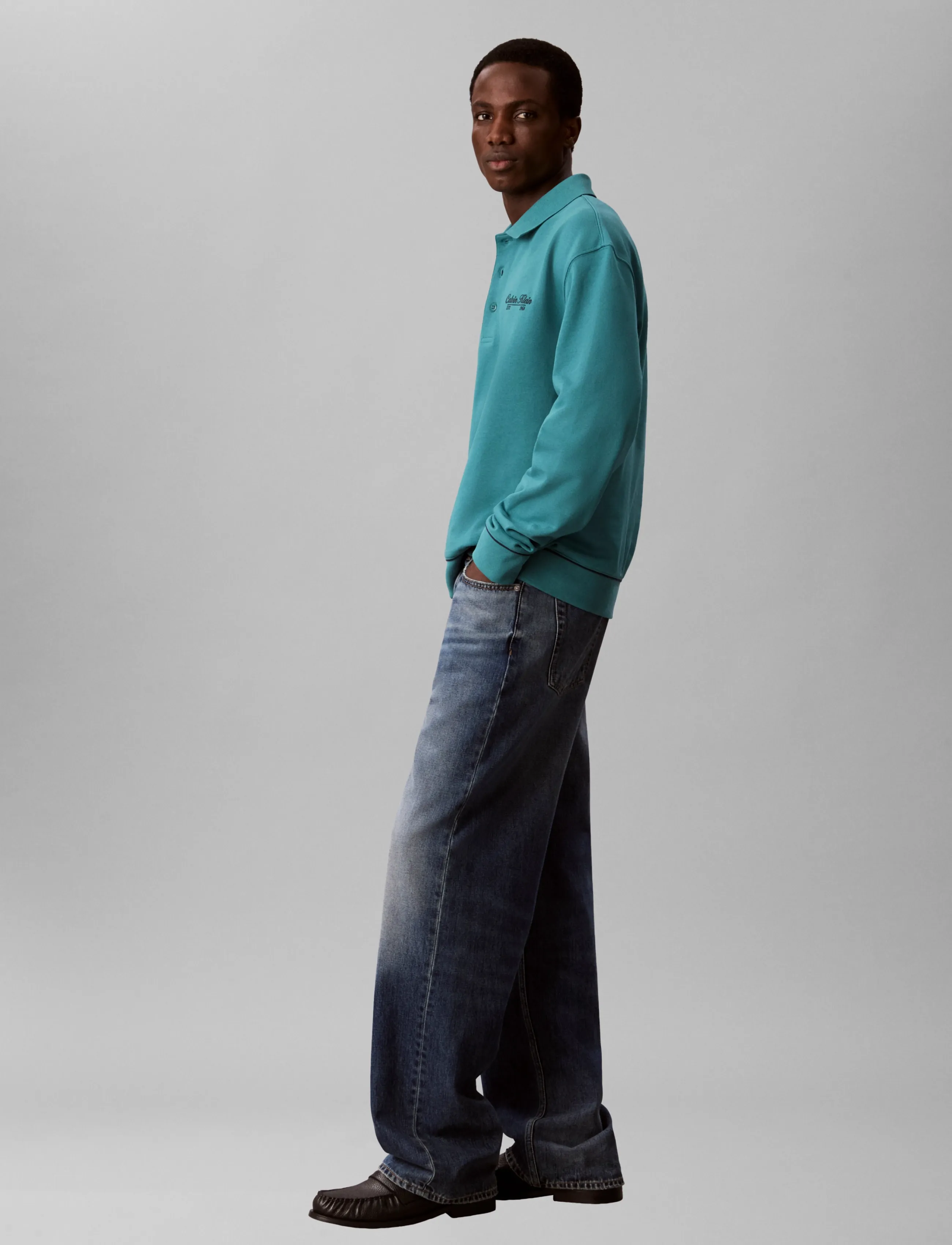 Ls 350Gsm Terry Piped Polo Sweat 2
