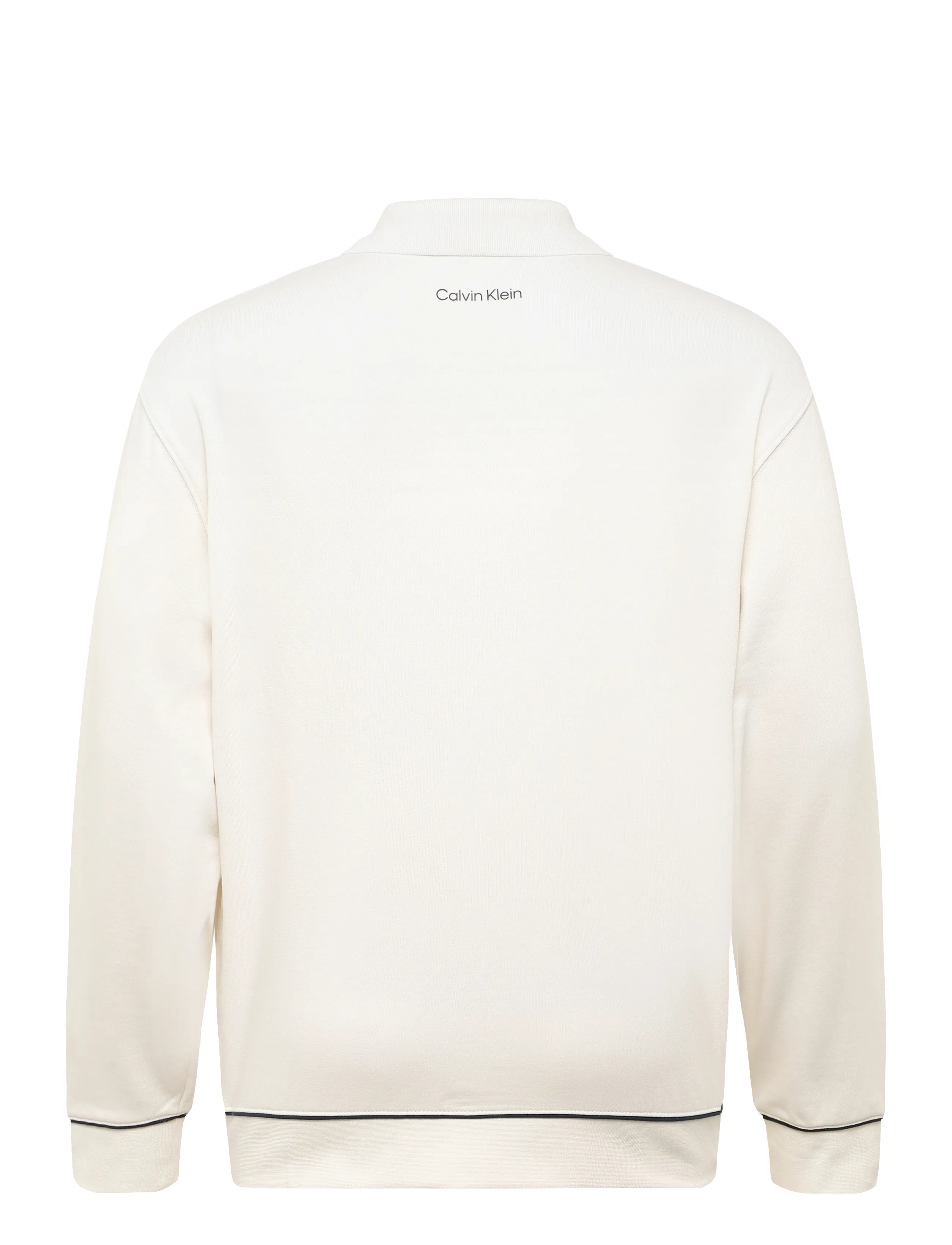 Calvin Klein Jeans - LS 350GSM TERRY PIPED POLO SWEAT - pikkade varrukatega polod - tofu - 1