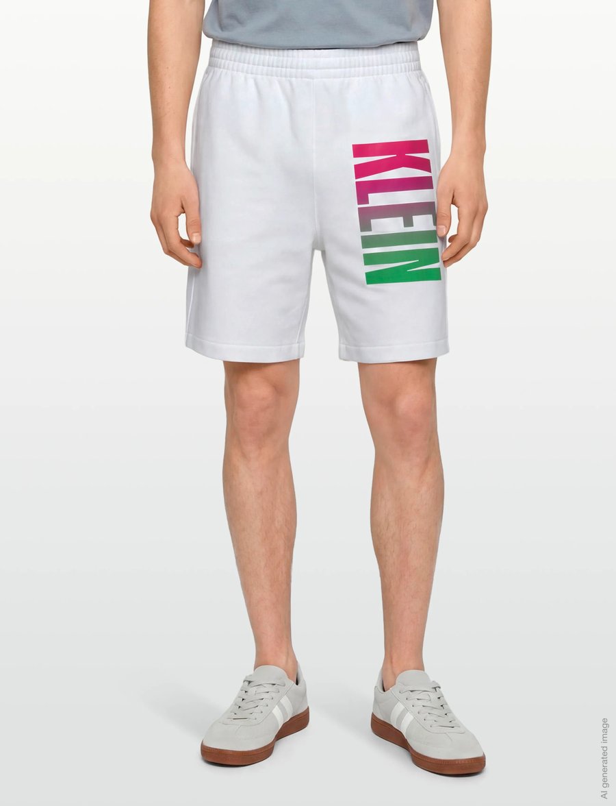 Calvin Klein Jeans - 350TERRY CALVIN PRIDE SHORT - sweatshorts - bright white - 0