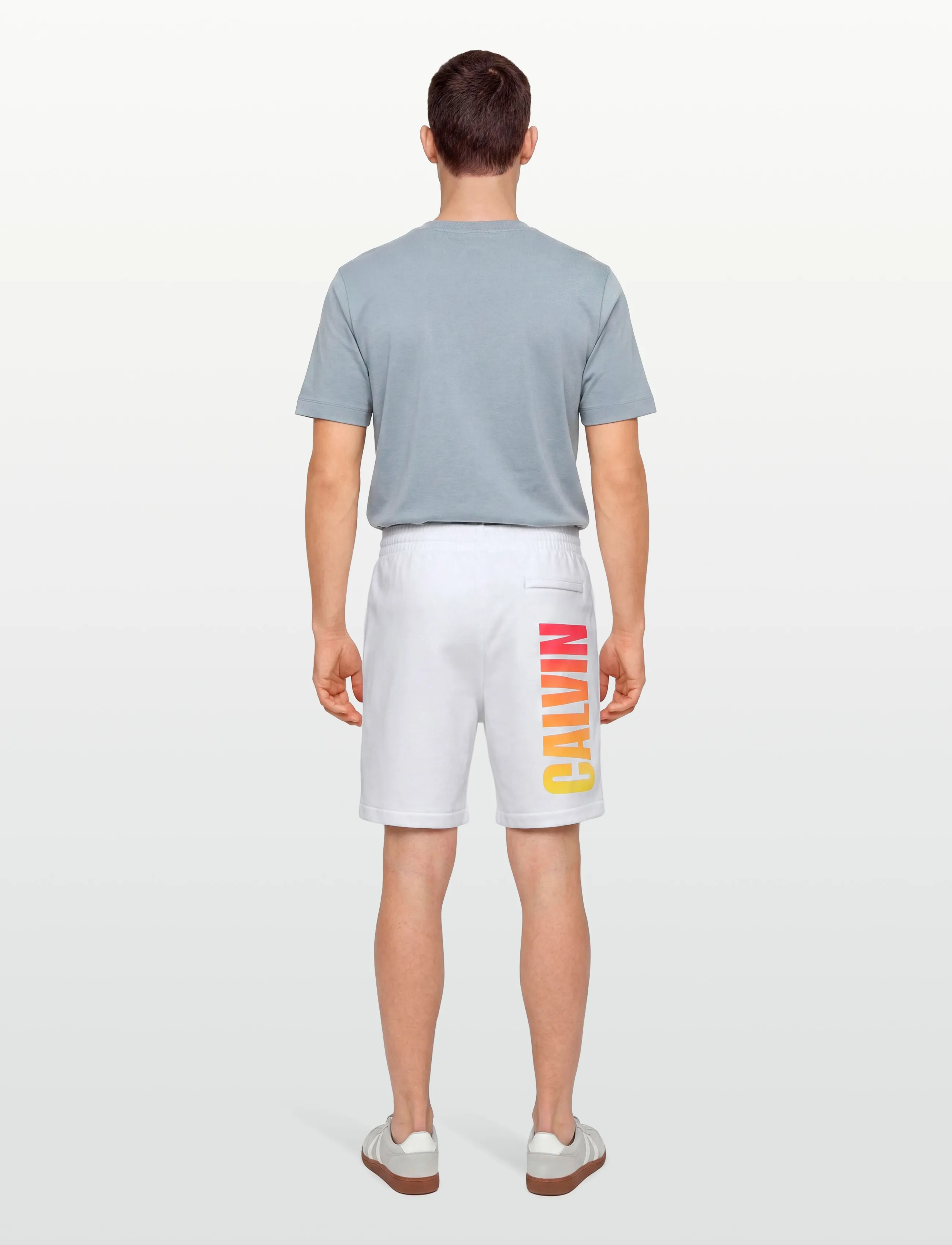Calvin Klein Jeans - 350TERRY CALVIN PRIDE SHORT - sweatshorts - bright white - 4