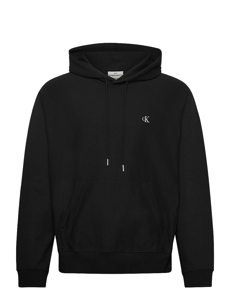 Calvin Klein Jeans - LS EZ PREMIUM TRRY MONOGRAM HDIE - kapuzenpullover - black - 1
