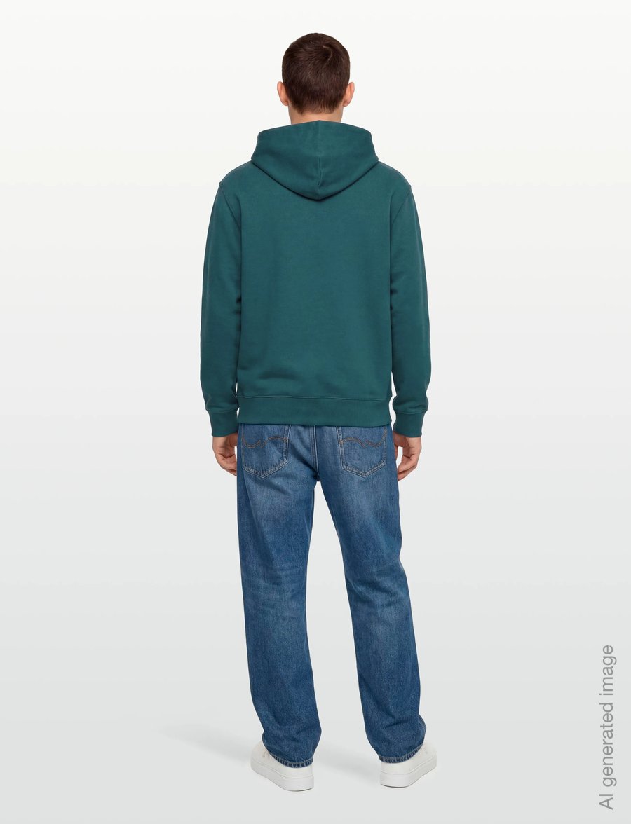 Calvin Klein Jeans - LS EZ PREMIUM TRRY MONOGRAM HDIE - kapuzenpullover - tahoe green - 4