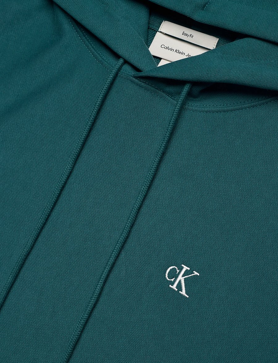 Calvin Klein Jeans - LS EZ PREMIUM TRRY MONOGRAM HDIE - kapuzenpullover - tahoe green - 5