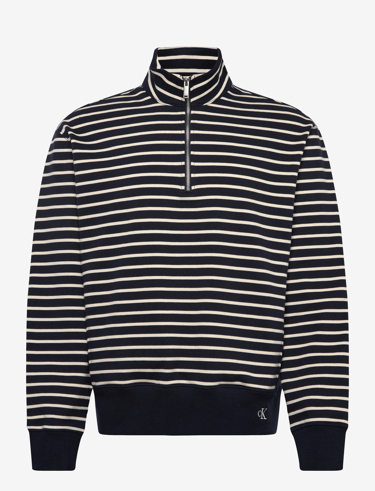 Calvin Klein Jeans - LS EZ STRIP PREMTERY QTR ZIP - nach stil kaufen - dark sapphire - 0