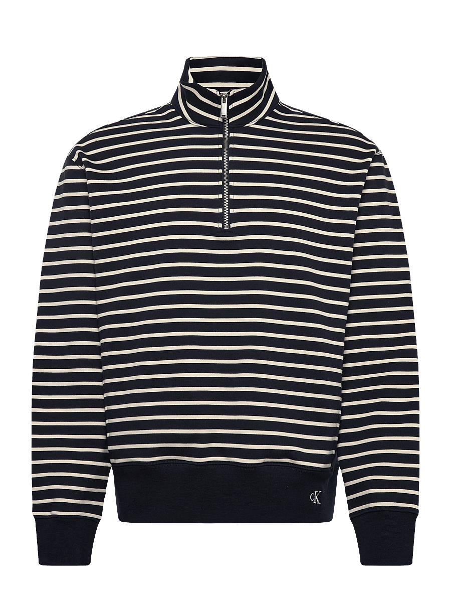 Calvin Klein Jeans - LS EZ STRIP PREMTERY QTR ZIP - shop efter stil - dark sapphire - 0