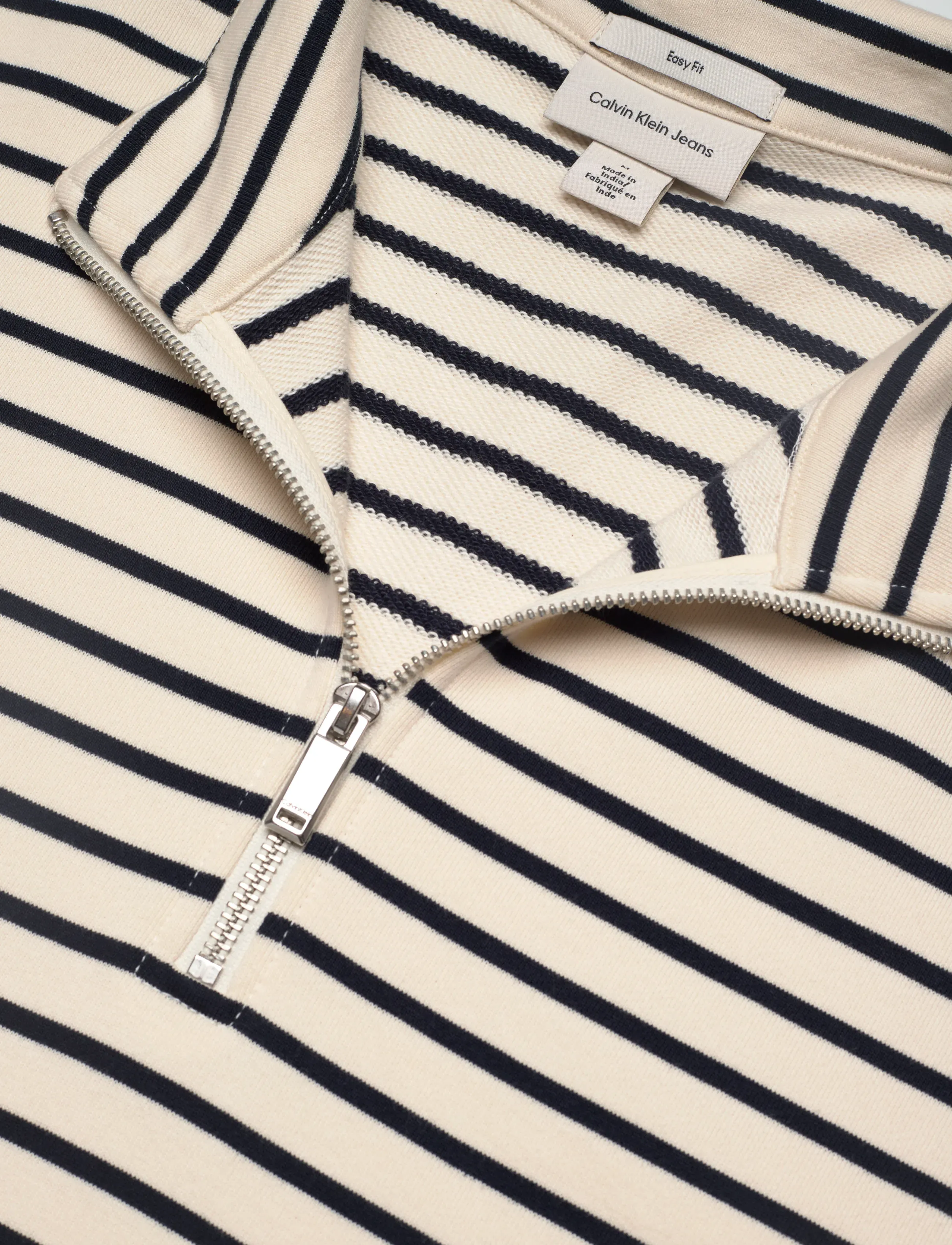 Calvin Klein Jeans - LS EZ STRIP PREMTERY QTR ZIP - nach stil kaufen - tofu - 4