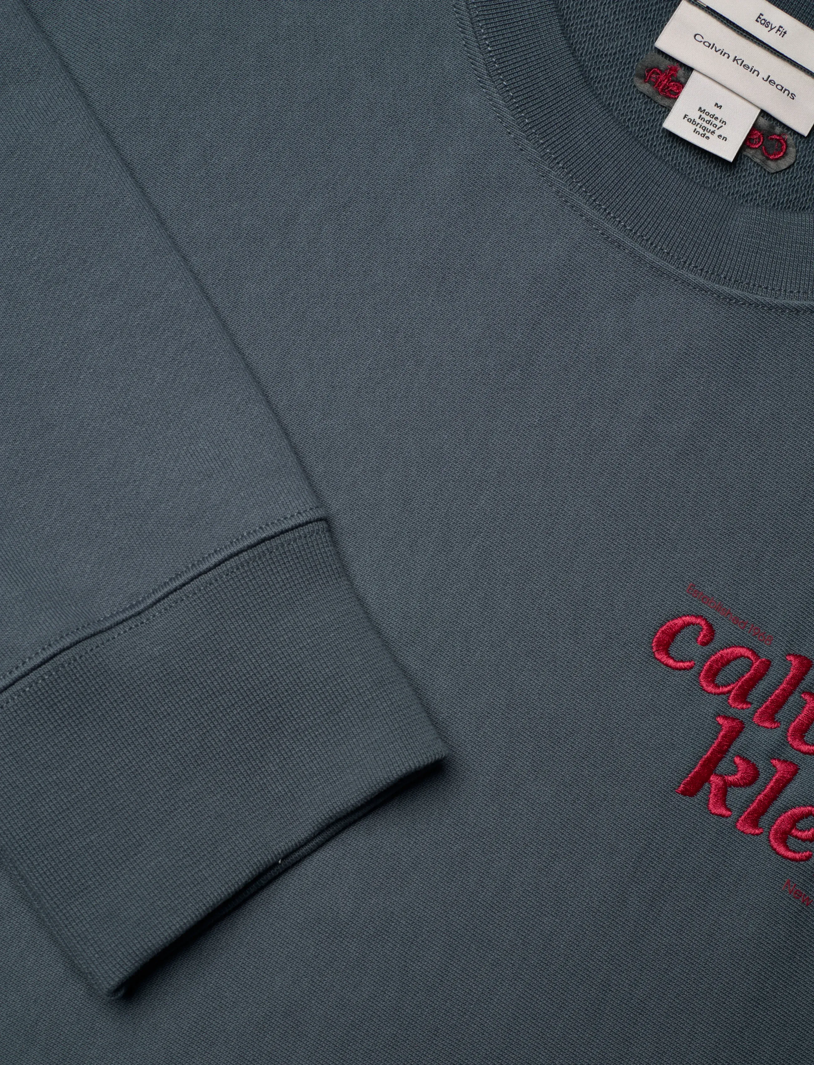 Calvin Klein Jeans - LS PREMIUM TERRY GRPH CREWNECK - osta stiili järgi - dark slate - 2