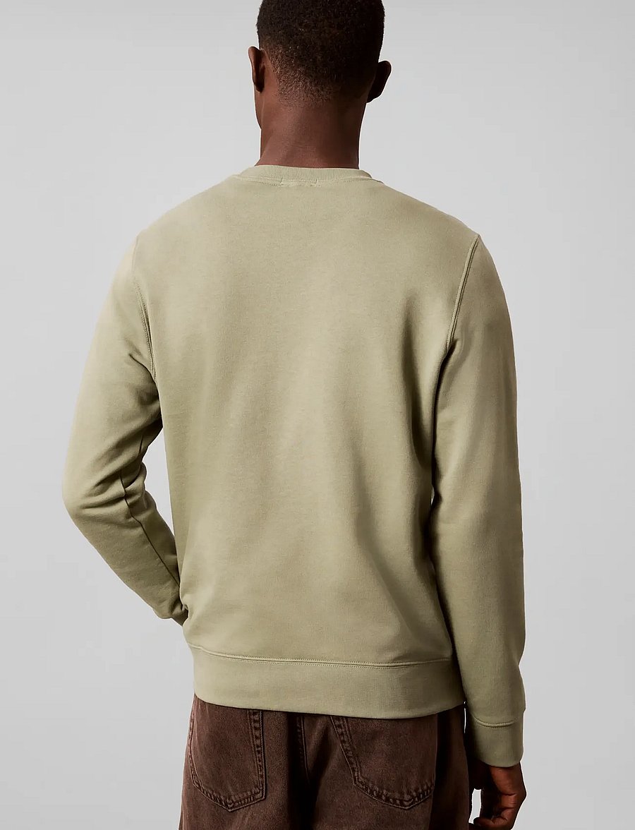 Calvin Klein Jeans - CL LS 350TRRY WVN LBL CN SWTSHRT - sweatshirts - oil green - 2