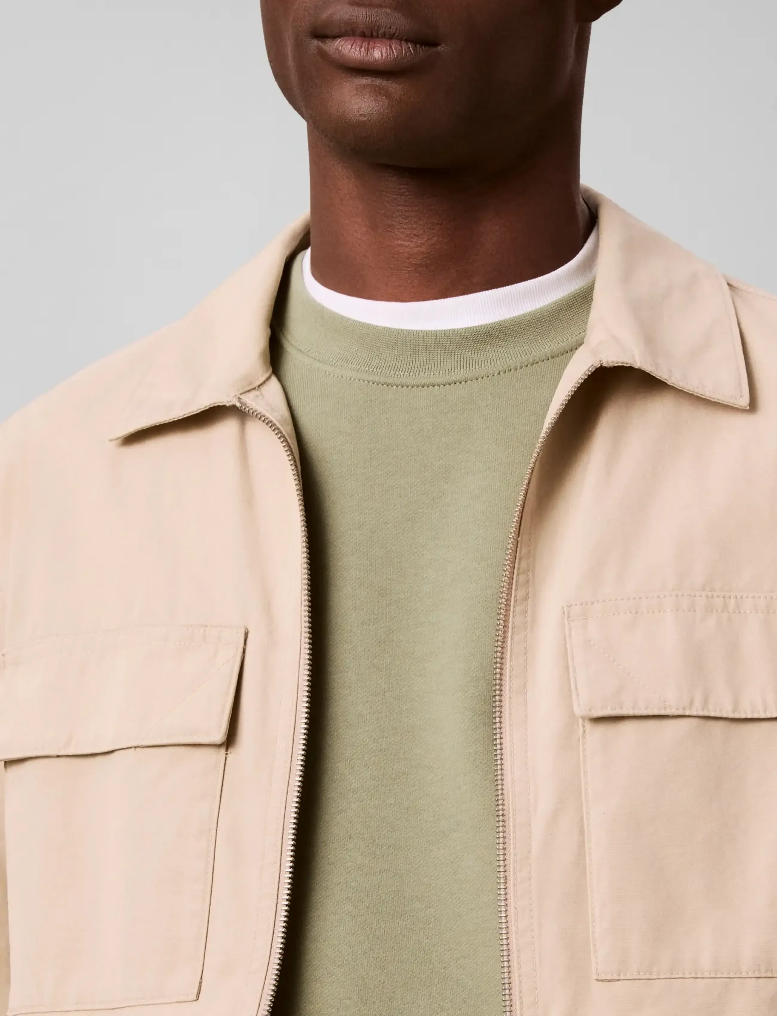 Calvin Klein Jeans - CL LS 350TRRY WVN LBL CN SWTSHRT - premium-styles - oil green - 5