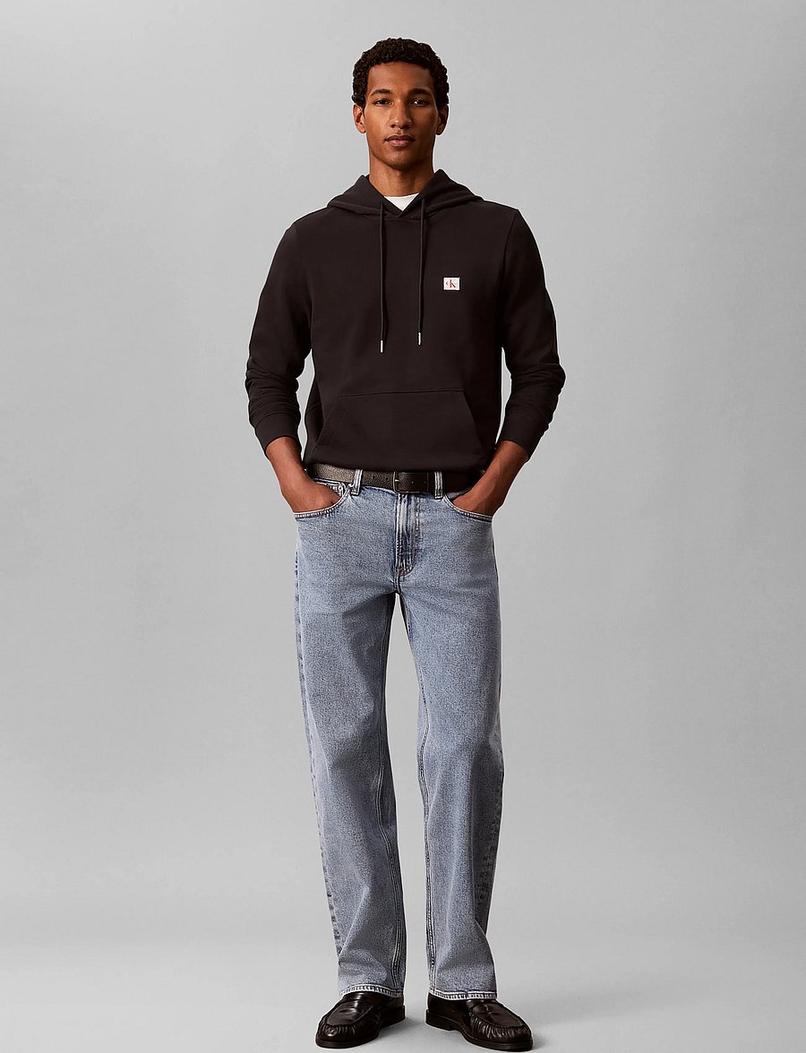 Calvin Klein Jeans - CL LS 350TERRY WVN LBL HOODIE - kapuzenpullover - black - 0