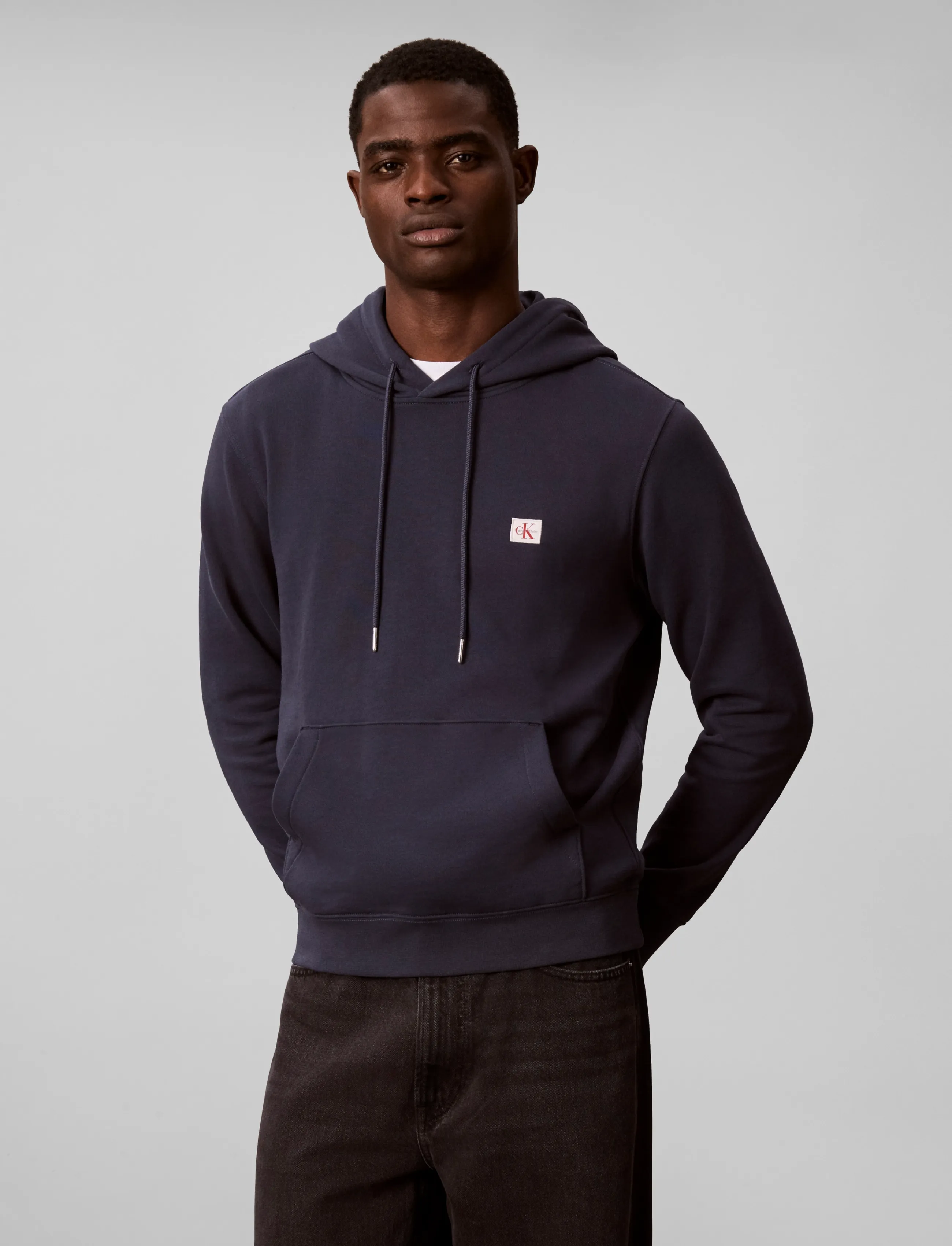 Calvin Klein Jeans - CL LS 350TERRY WVN LBL HOODIE - hoodies - blue nights - 3